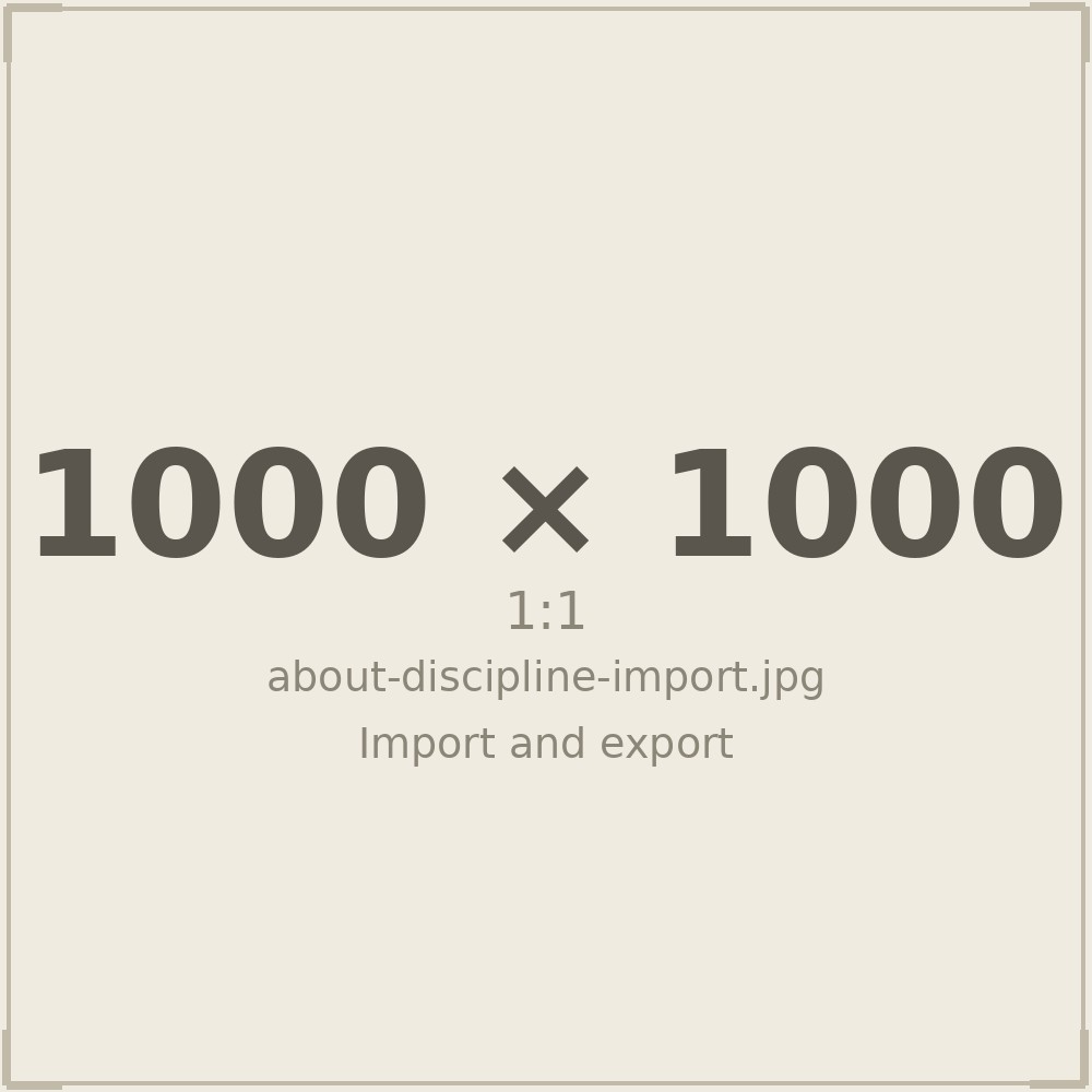 Import and export
